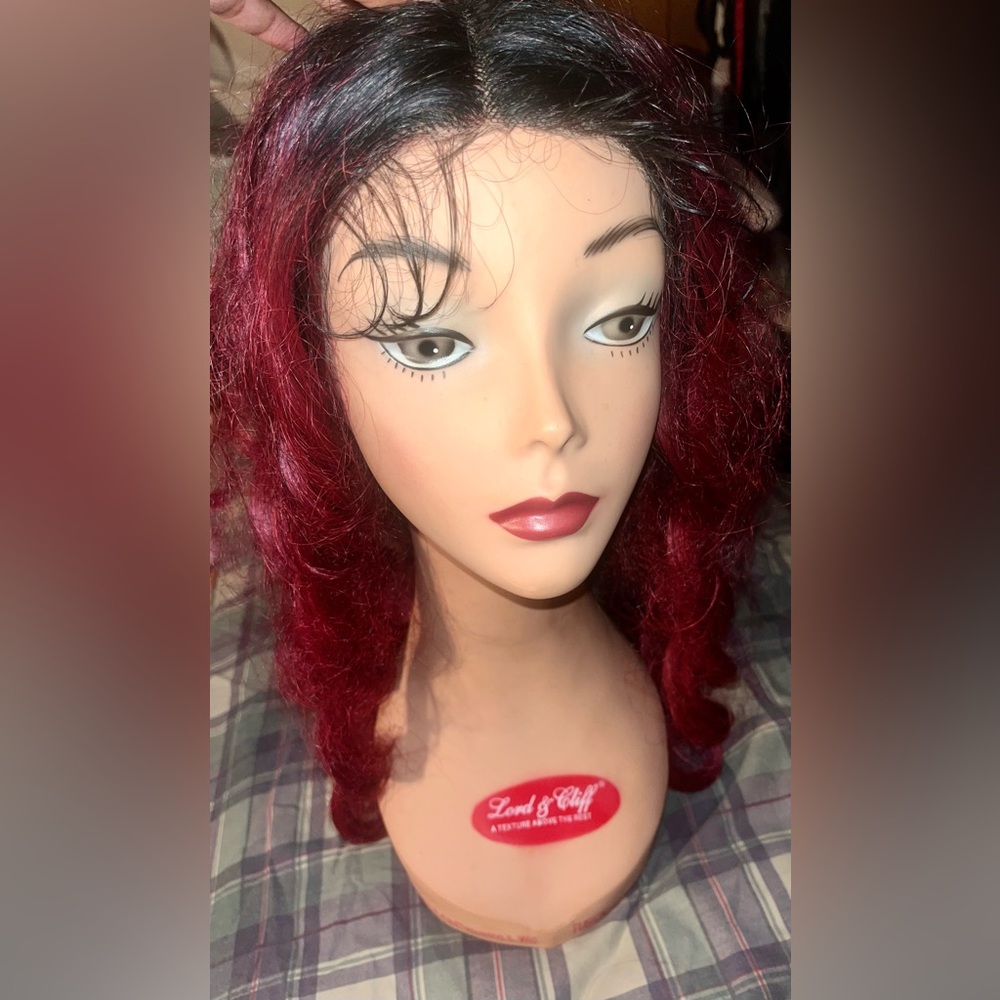 Human Hair Blend Wig & Ponytail